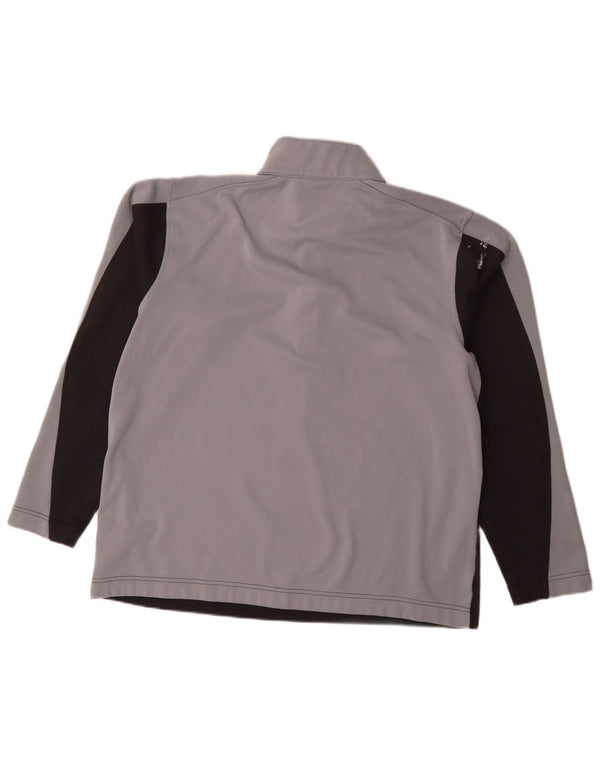 Мужской пуловер-спортивный костюм Nike Dri Fit UK 42/44, большой серый цвет с цветными блоками