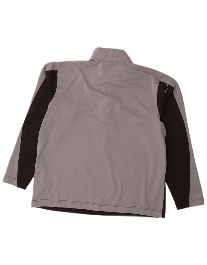 Мужской пуловер-спортивный костюм Nike Dri Fit UK 42/44, большой серый цвет с цветными блоками