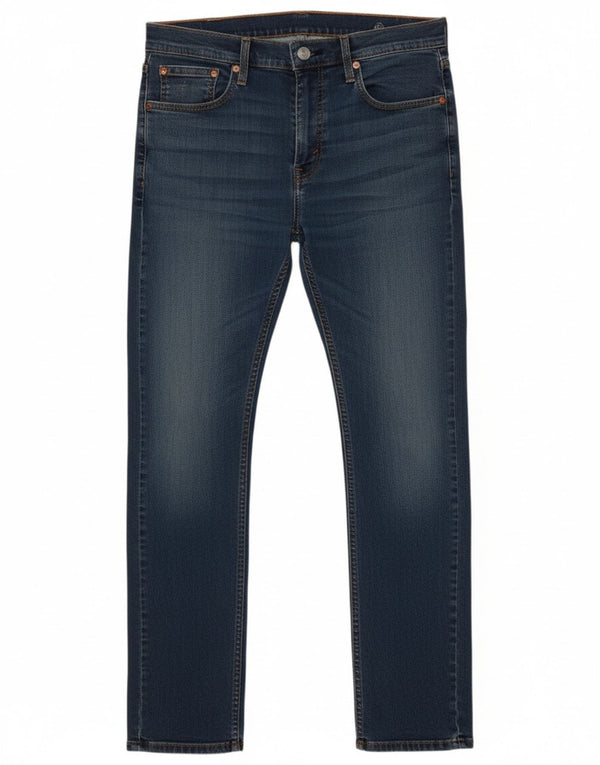 Мужские зауженные джинсы Levi's 512 W31 L32 синие, хлопок