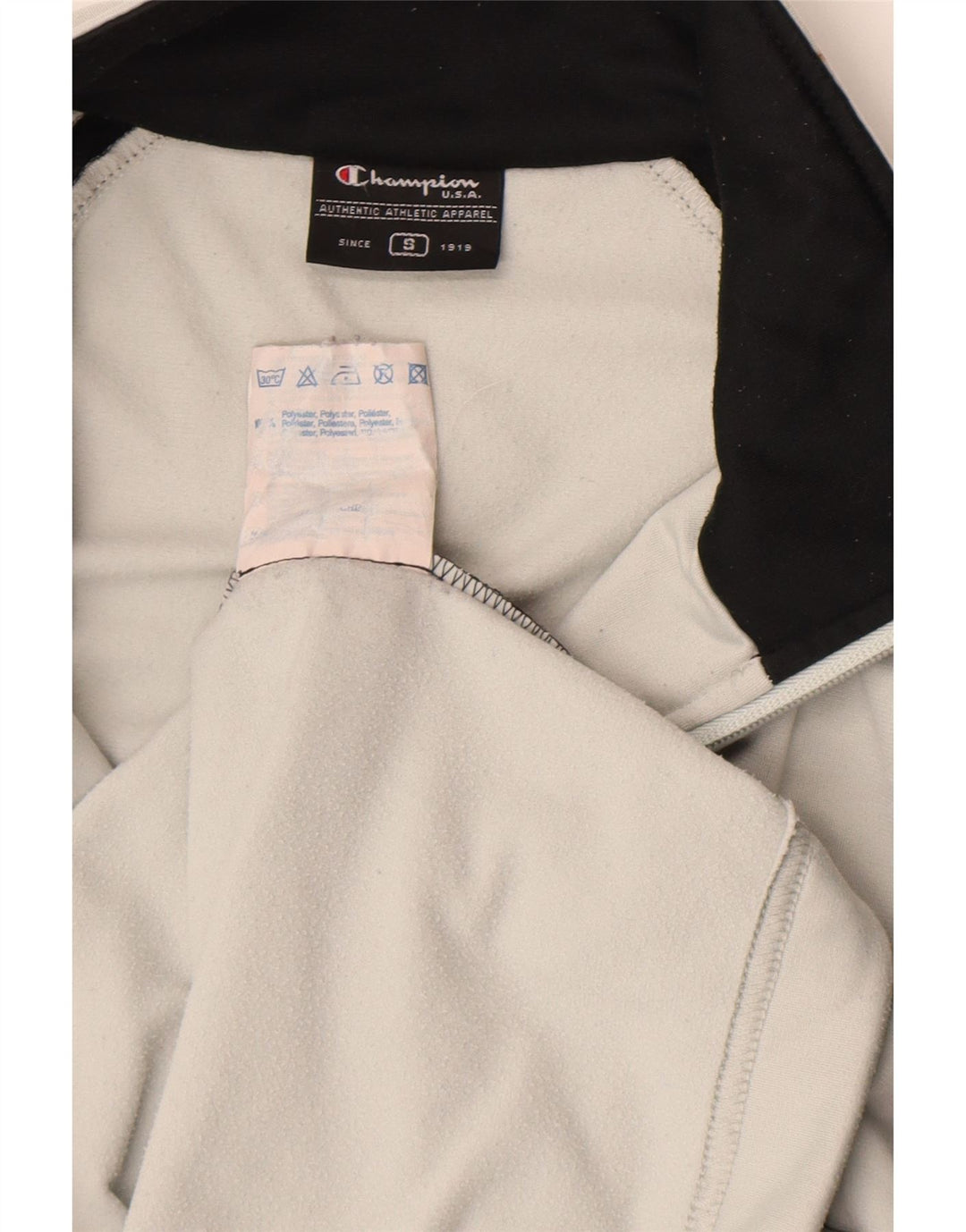 Мужской спортивный костюм Champion, верхняя куртка, маленький серый полиэстер с цветными блоками