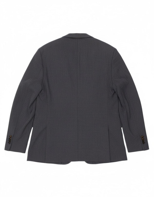 Мужской пиджак Massimo Dutti на 2 пуговицах EU 58 2XL, темно-синий, хлопок