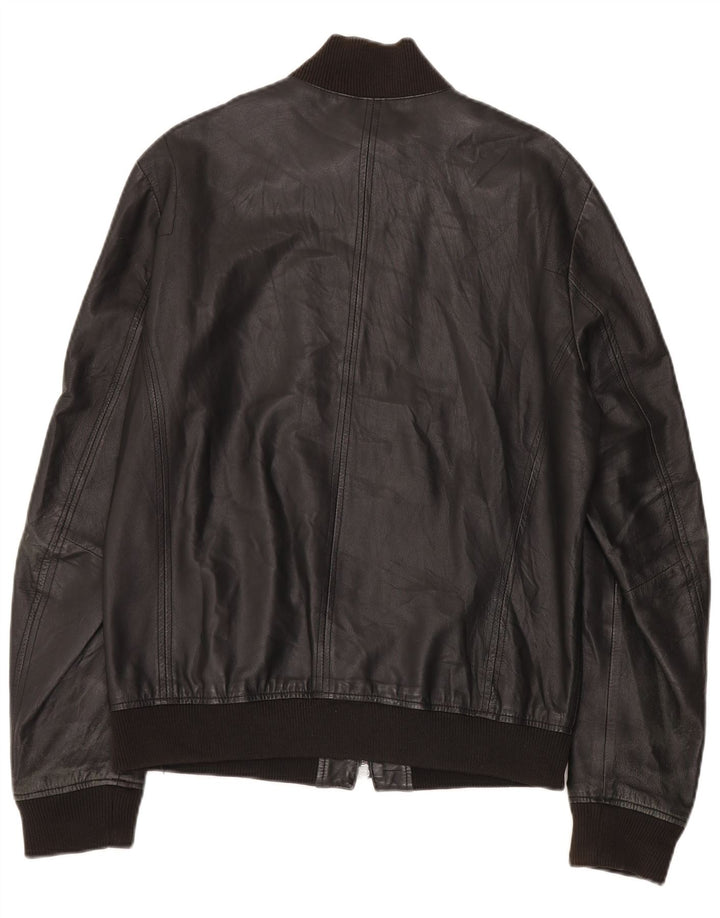 Мужская кожаная куртка Zen IT 54 XL Черная кожа