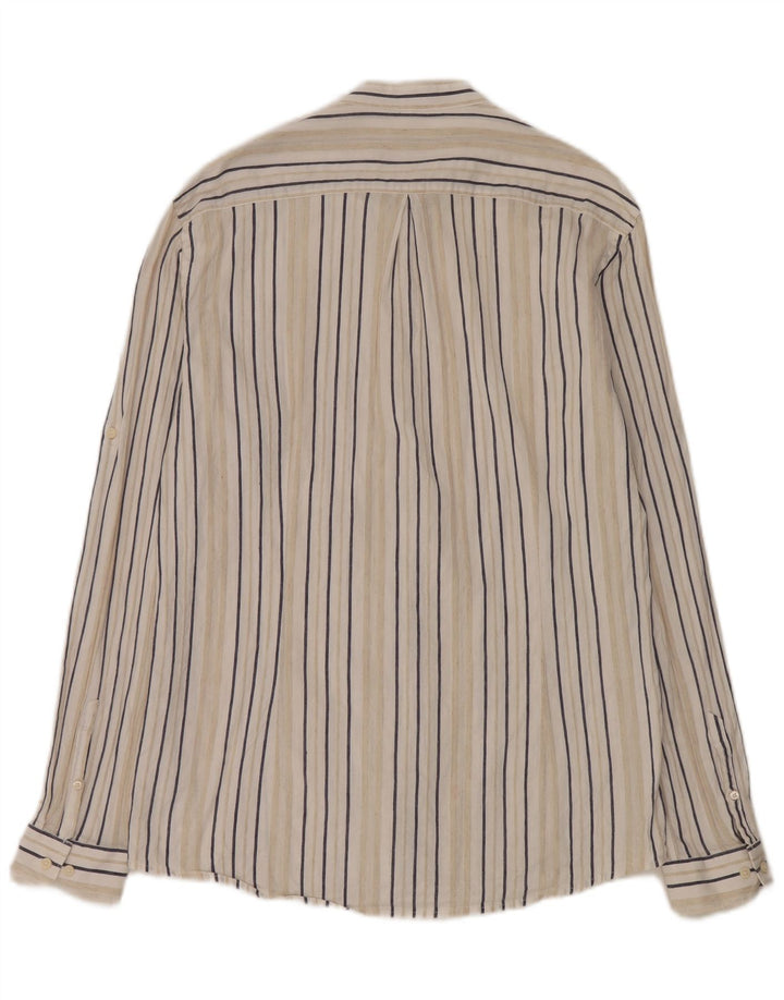 Мужская рубашка обычного кроя Carrera из льна в большую белую полоску