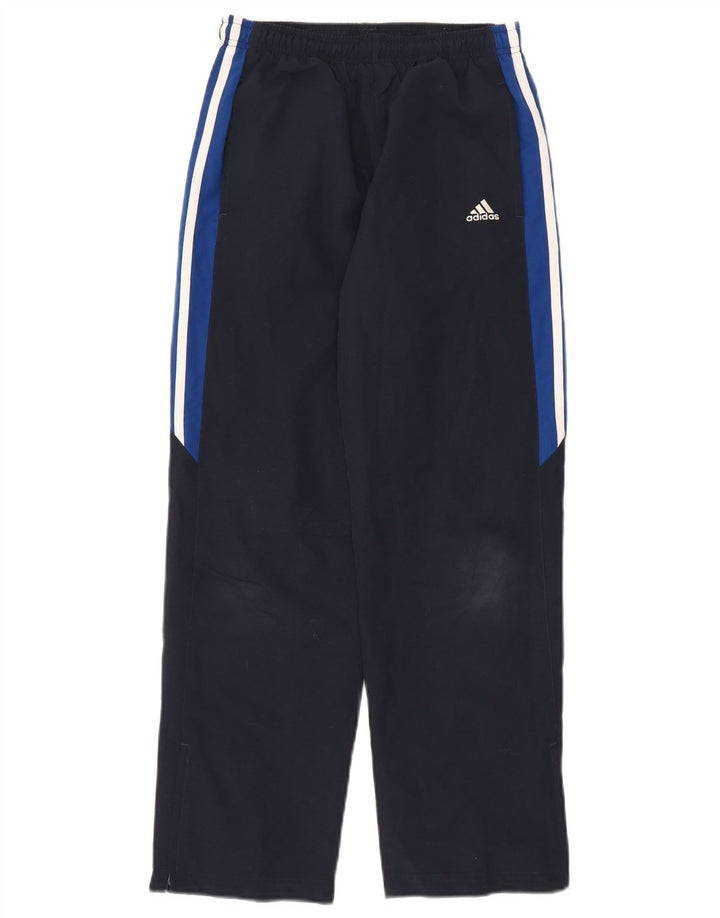 Спортивные брюки Adidas для мальчиков 11–12 лет, темно-синие, полиэстер с цветными блоками