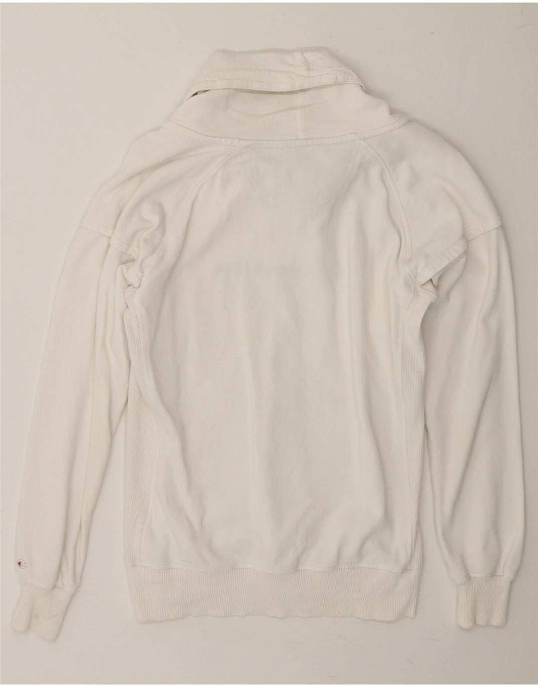 CHAMPION Womens Graphic Sweatshirt Jumper UK 16 Large White Vintage Champion and Second-Hand Champion from Messina Hembry 