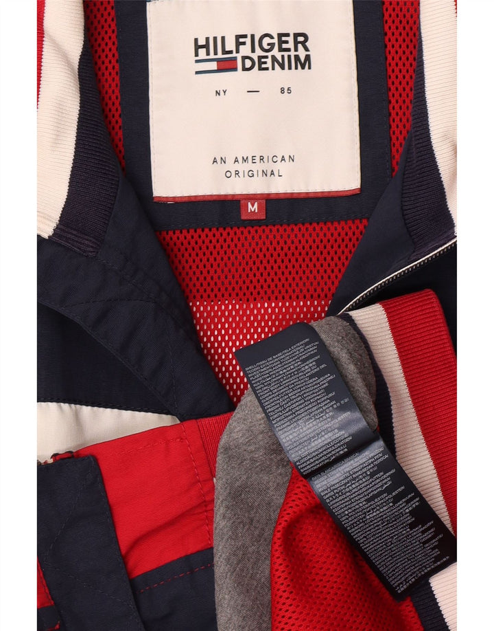 Мужская куртка-бомбер Tommy Hilfiger UK 38, средний разноцветный с цветными блоками
