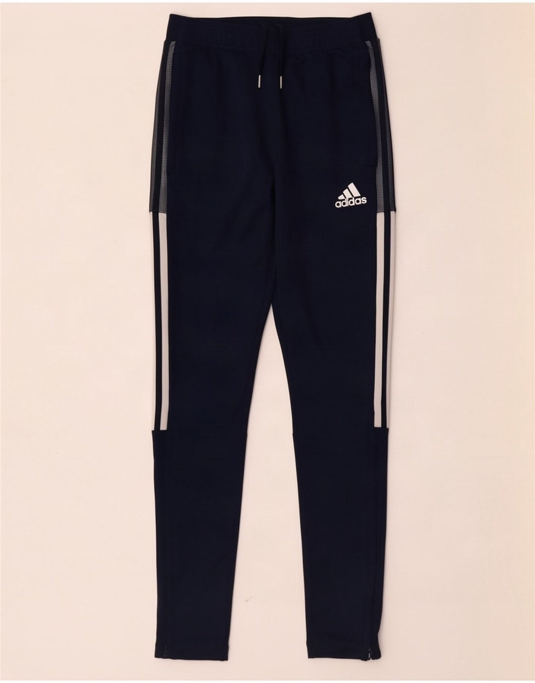 Женские спортивные брюки Adidas UK 10, маленькие, темно-синие, полиэстер
