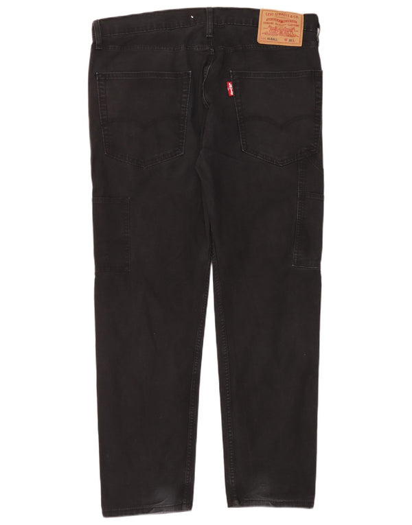 Мужские прямые повседневные брюки Levi's Hi-Ball W36 L30, черный хлопок