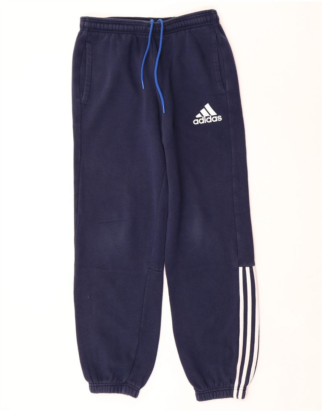Мужские спортивные брюки Adidas Joggers среднего размера, темно-синие, хлопок
