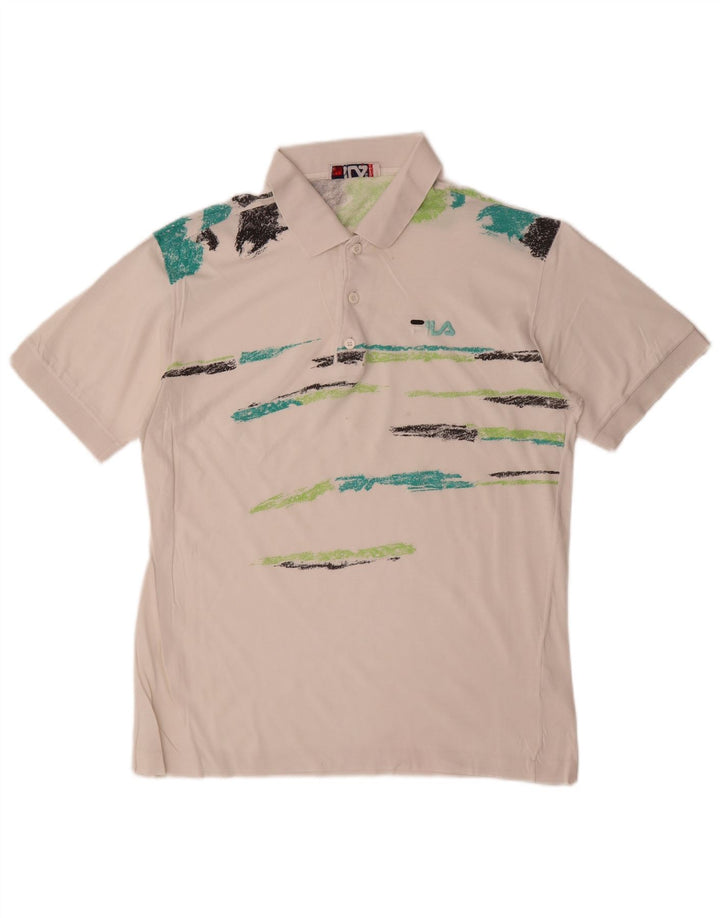 Мужская рубашка-поло Fila IT 48 Medium Off White Striped