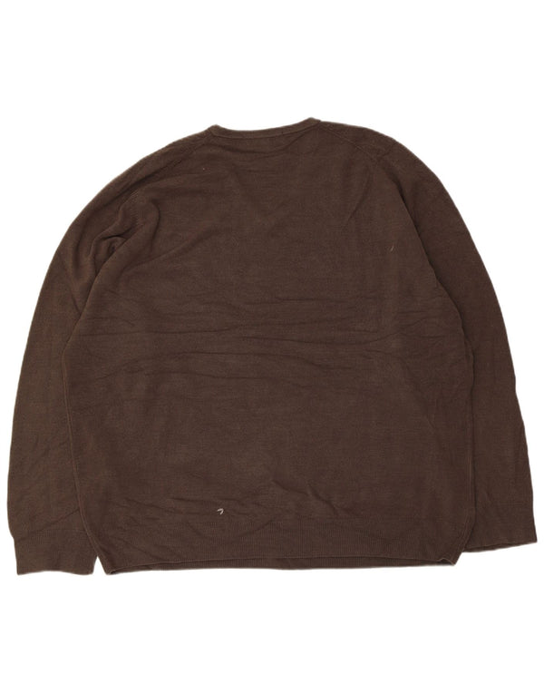 Мужской джемпер с v-образным вырезом Marks & Spencer 2XL, серый акрил