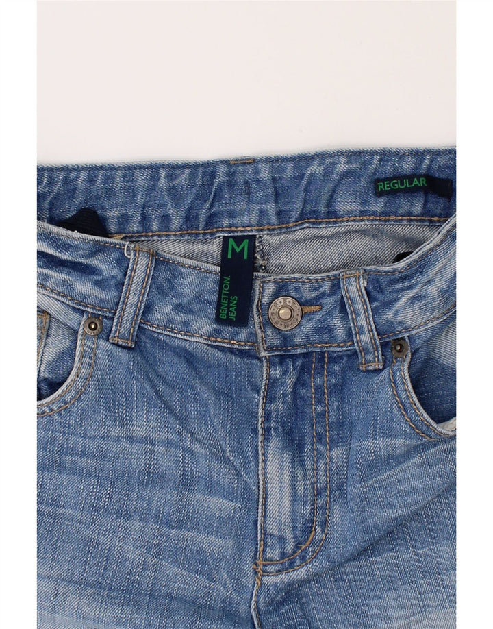 BENETTON Boys Regular Denim Shorts 7-8 Years Medium W24  Blue Cotton Vintage Benetton and Second-Hand Benetton from Messina Hembry 