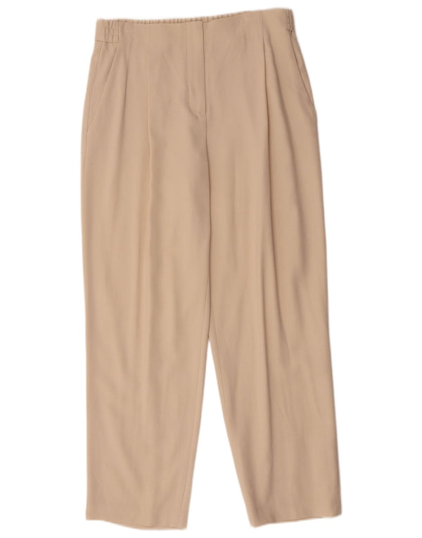 Женские брюки-чиносы Massimo Dutti с высокой талией EU 40 Medium W30 L28 Бежевые