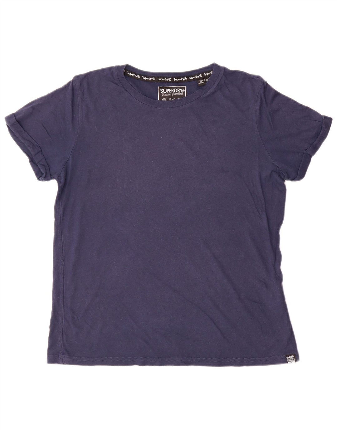 Женская футболка Superdry Top UK 12, средний темно-синий, хлопок