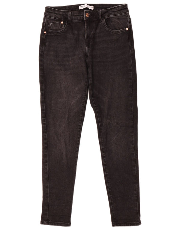 Женские джинсы скинни Zara EU 40 Medium W30 L28, черный хлопок