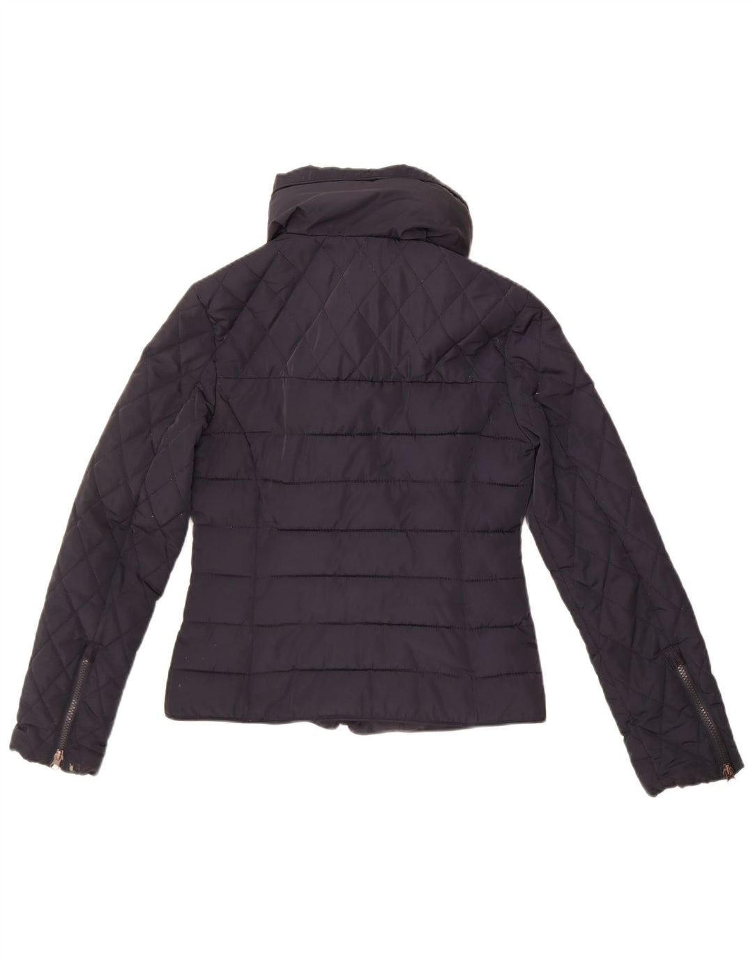 Женская стеганая куртка Superdry UK 10, маленький размер, темно-синий, полиэстер