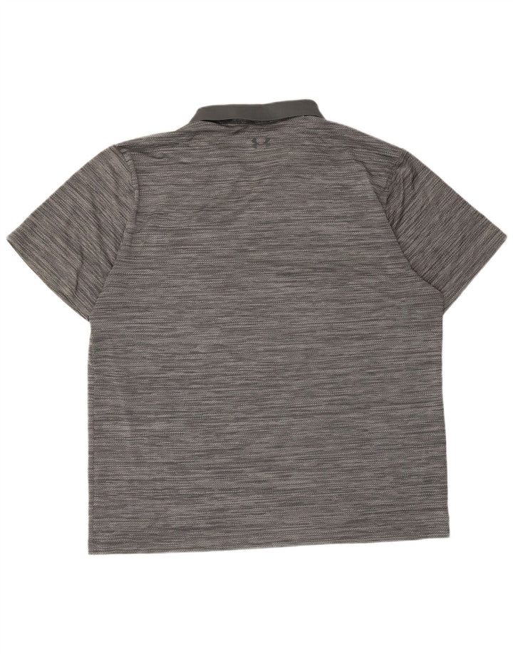 Мужская рубашка-поло Under Armour 2XL серая в полоску