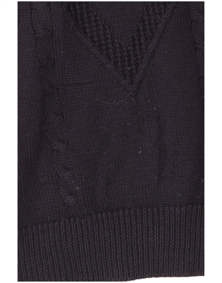 Мужской джемпер Navigare с круглым вырезом, большой темно-синий с узором аргайл/бриллиант