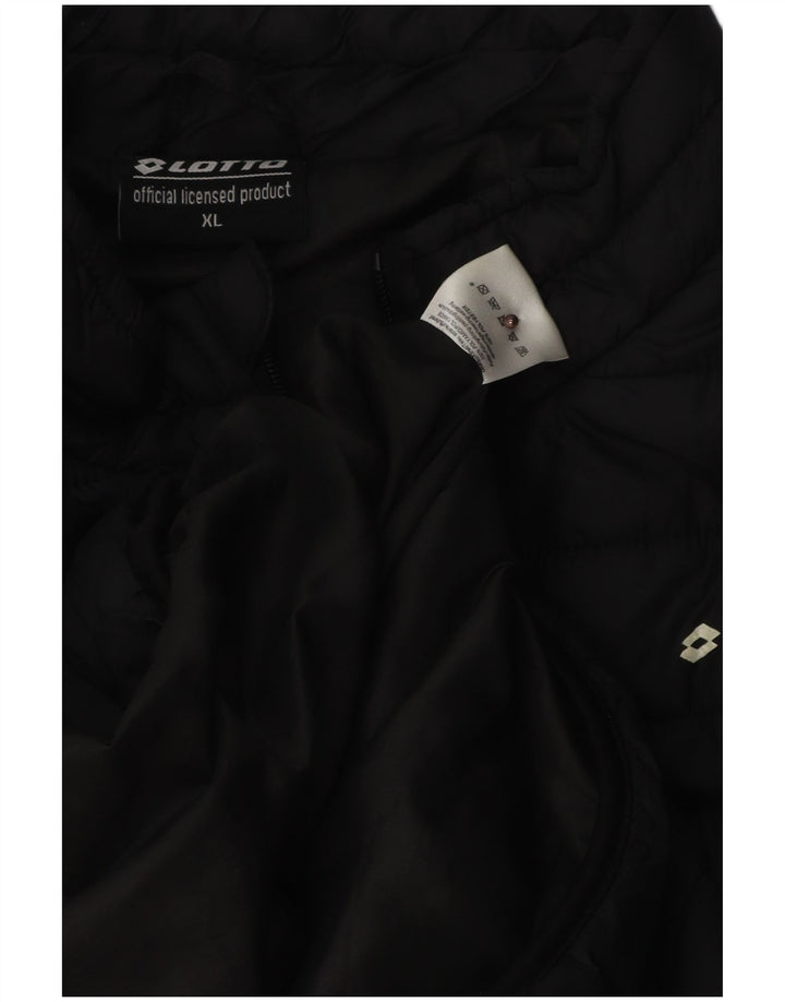 LOTTO Mens Padded Jacket UK 42 XL Navy Blue Polyamide