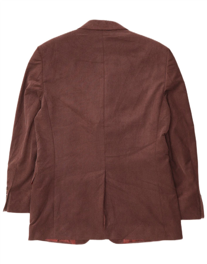 Мужской вельветовый пиджак MARKS & SPENCER с 2 пуговицами, Великобритания 38, средний бордовый