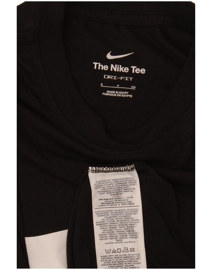 Мужская футболка NIKE Dri Fit с графическим рисунком, маленький черный полиэстер