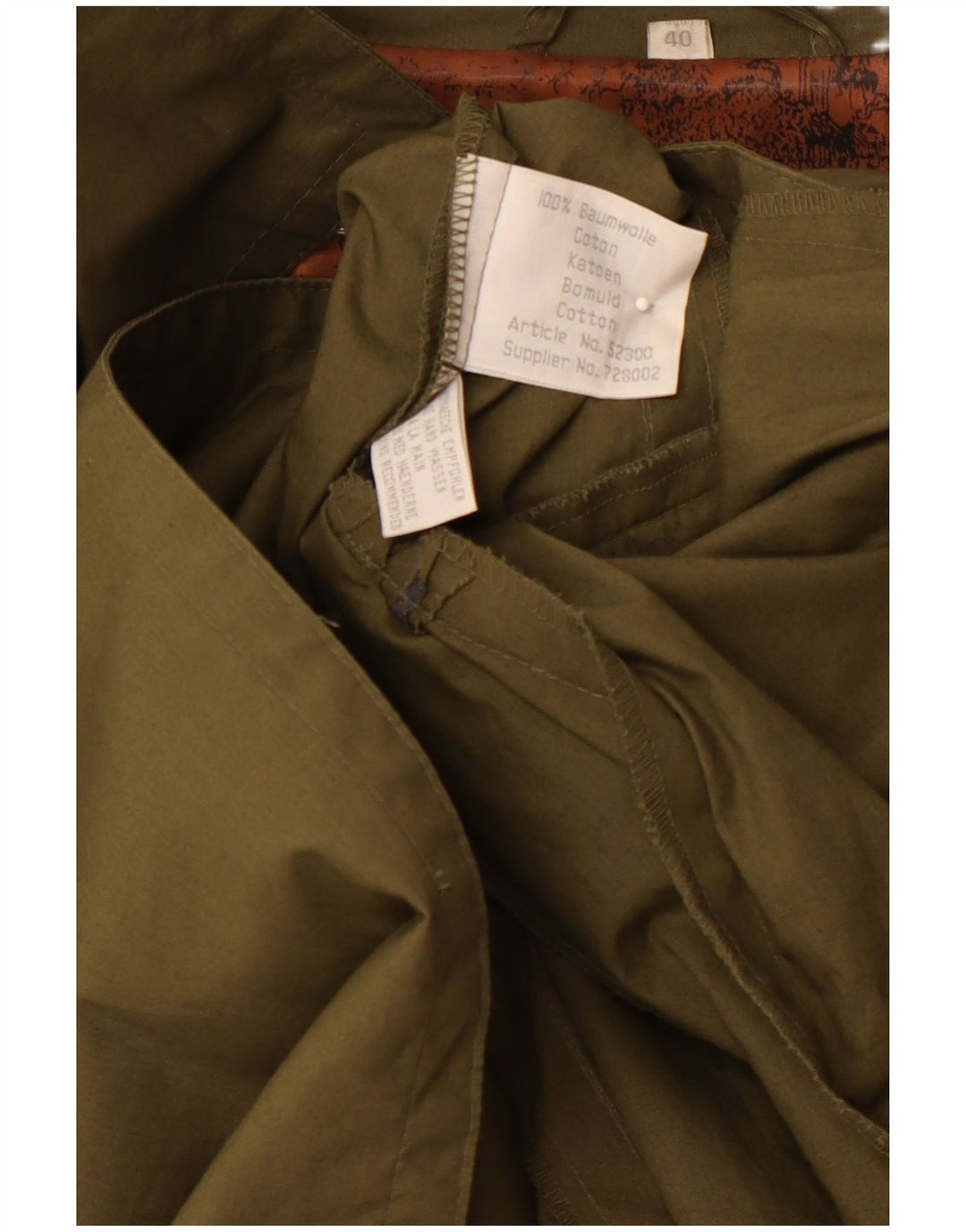 ВИНТАЖНЫЙ женский тренч EU 40, средний цвет хаки, хлопок