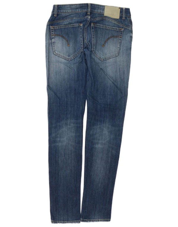 Женские джинсы скинни Dondup W30 L34 синие, хлопок