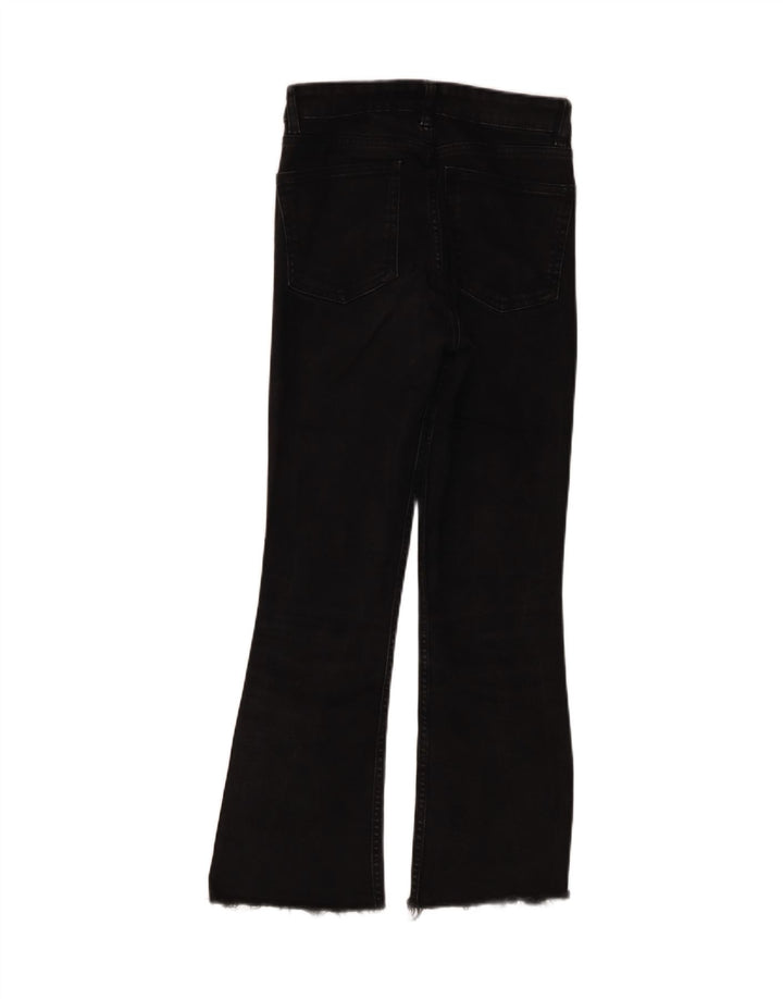 Женские расклешенные джинсы Zara EU 36 XS W26 L25 черные