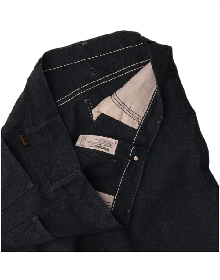 Мужские прямые повседневные брюки WRANGLER W36 L29 темно-синего цвета из полиэстера