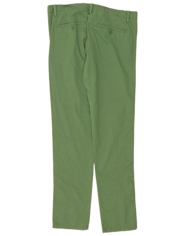 Мужские брюки-чиносы Benetton IT 50 Large W36 L33 Зеленый хлопок