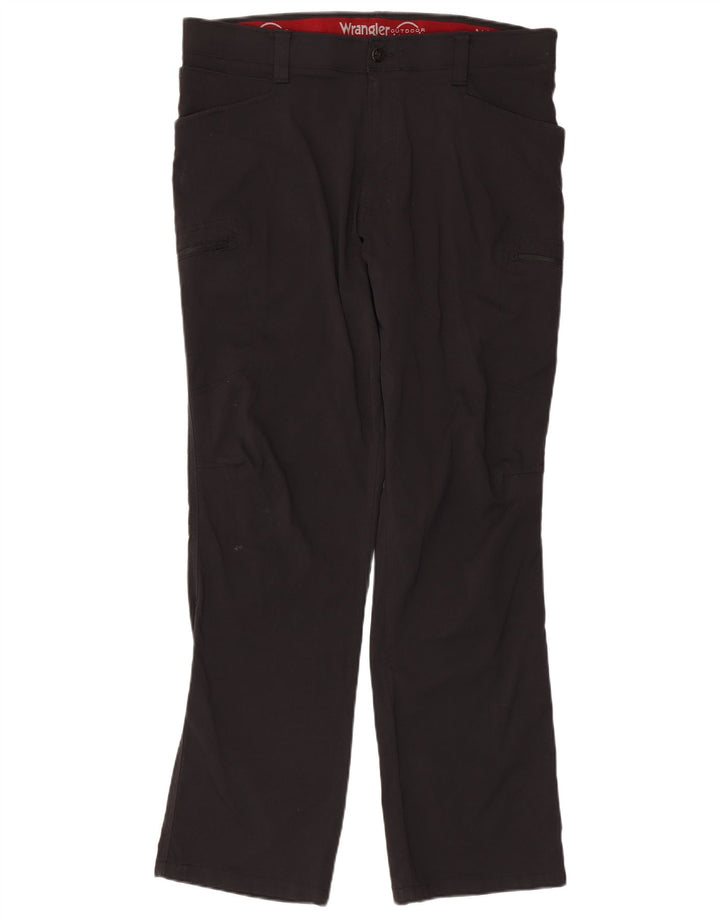 Мужские прямые брюки-карго WRANGLER W36 L32, черный нейлон