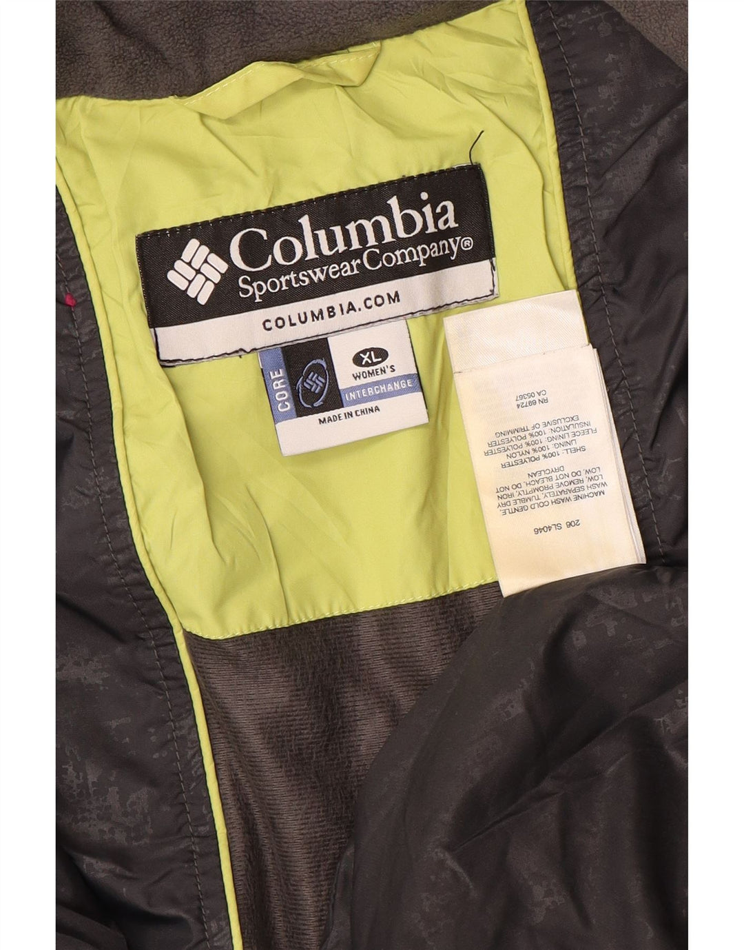 Женская стеганая куртка Columbia UK 18 XL, зеленый полиэстер