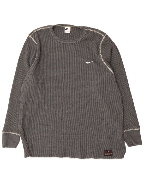 Мужской топ с длинным рукавом Nike 3XL, серый хлопок