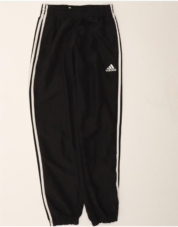 ADIDAS Womens Tracksuit Trousers Joggers UK 10 Small Black Polyester Vintage Adidas and Second-Hand Adidas from Messina Hembry 