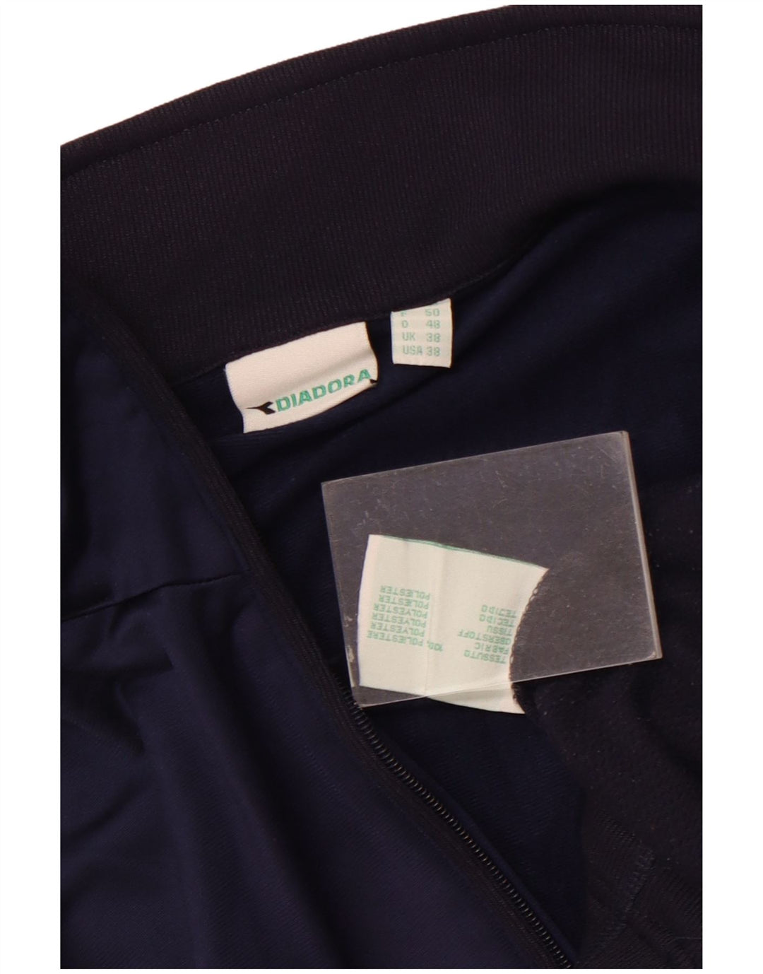 Мужской спортивный костюм Diadora UK 38 средний темно-синий с цветными блоками