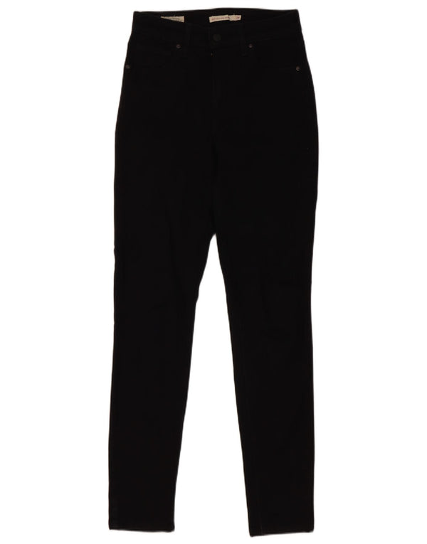 Женские джинсы скинни Levi's 721 с высокой посадкой W26 L30, черный хлопок