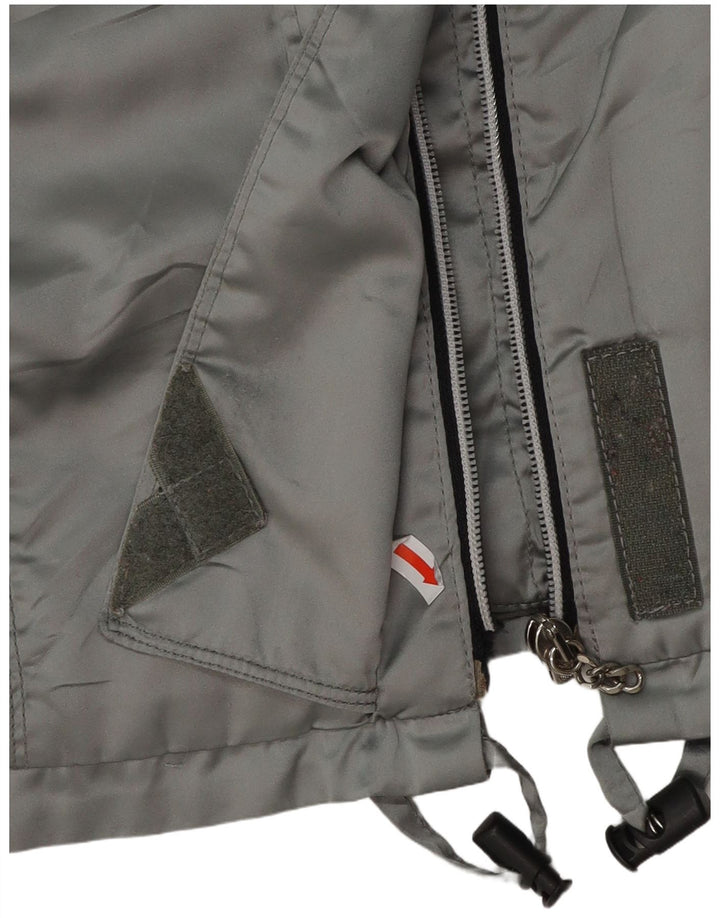 BELFE & BELFE Womens Oversized Windbreaker Jacket IT 44 Medium Grey