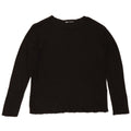 Женский топ Zara с длинным рукавом UK 10, маленький, черный, вискоза