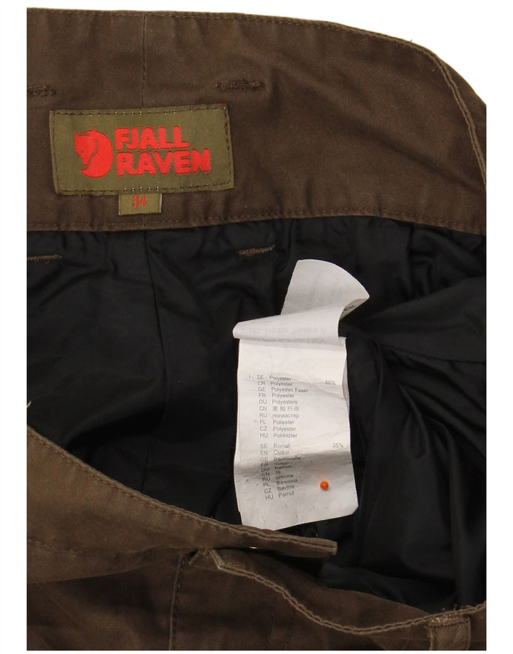 FJALL RAVEN Женские брюки-ветровка с камуфляжным принтом W34 L30 Хаки, полиэстер