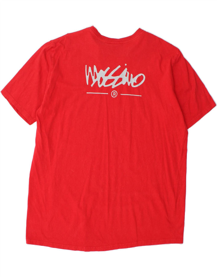 MOSSIMO Mens Graphic T-Shirt Top XL Red Cotton Vintage Mossimo and Second-Hand Mossimo from Messina Hembry 