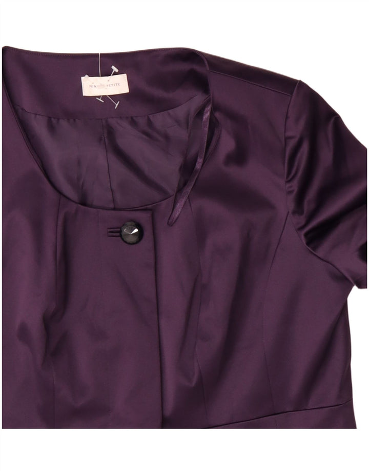 Женское болеро Minuet Petite, Великобритания 18 XL, фиолетовый полиэстер