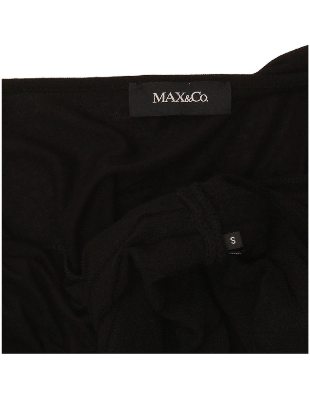 Женское платье прямого кроя с рукавом 3/4 Max & Co., UK 8, маленькое черное