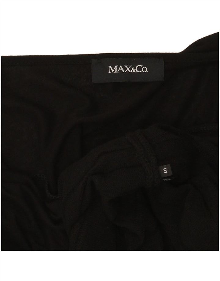 Женское платье прямого кроя с рукавом 3/4 Max & Co., UK 8, маленькое черное
