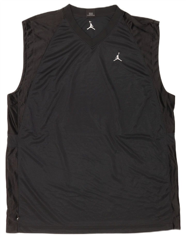 Мужской жилет Jordan UK 47/48 2XL, черный полиэстер