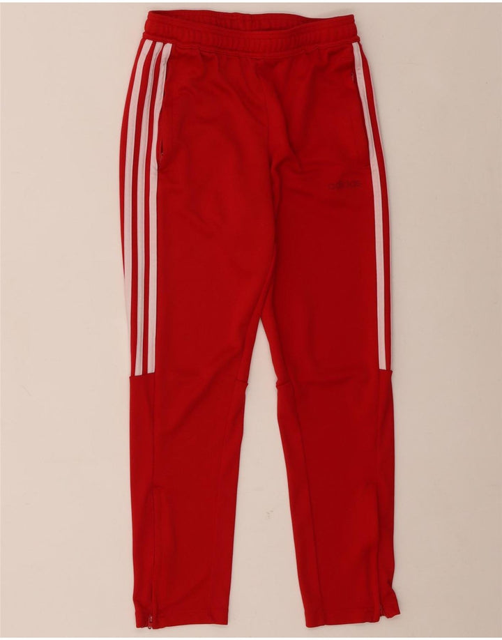 Спортивные брюки Adidas Climalite для мальчиков 11-12 лет, красный полиэстер