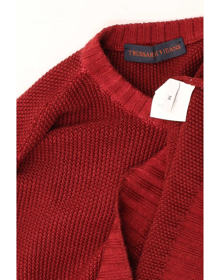 Мужской свитер Trussardi Jeans с круглым вырезом, средний красный