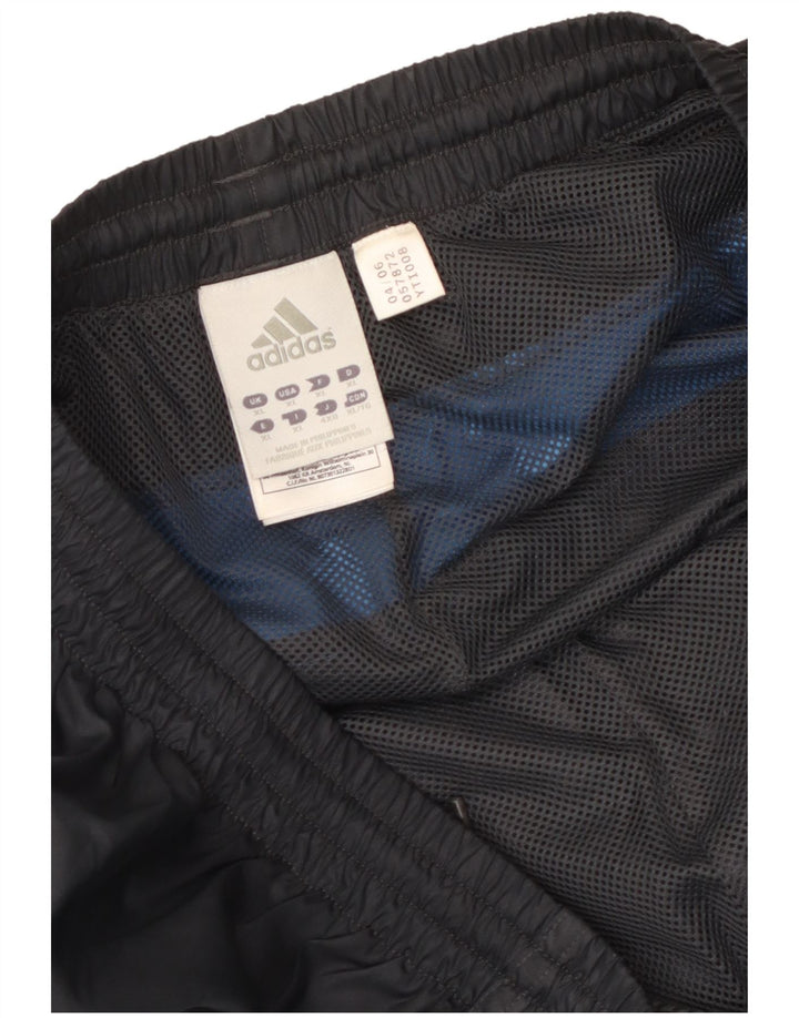 Мужские спортивные брюки Adidas XL серые из полиэстера с цветными блоками