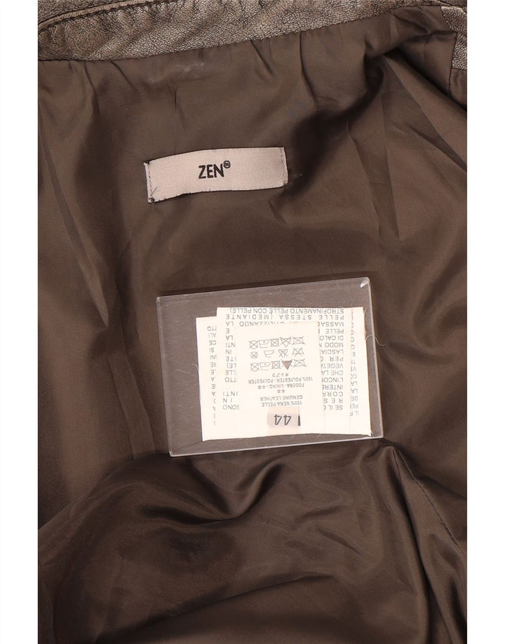 Женская кожаная косуха Zen IT 44 Medium Grey Leather