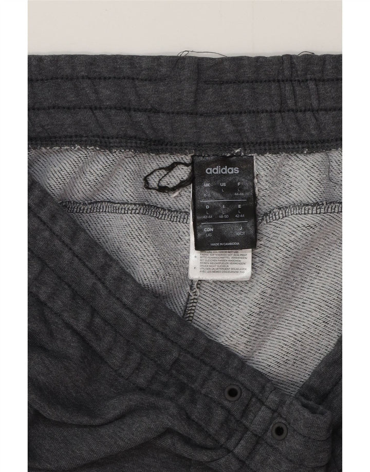 Женские спортивные брюки ADIDAS Joggers UK 16/18, большие серые в крапинку