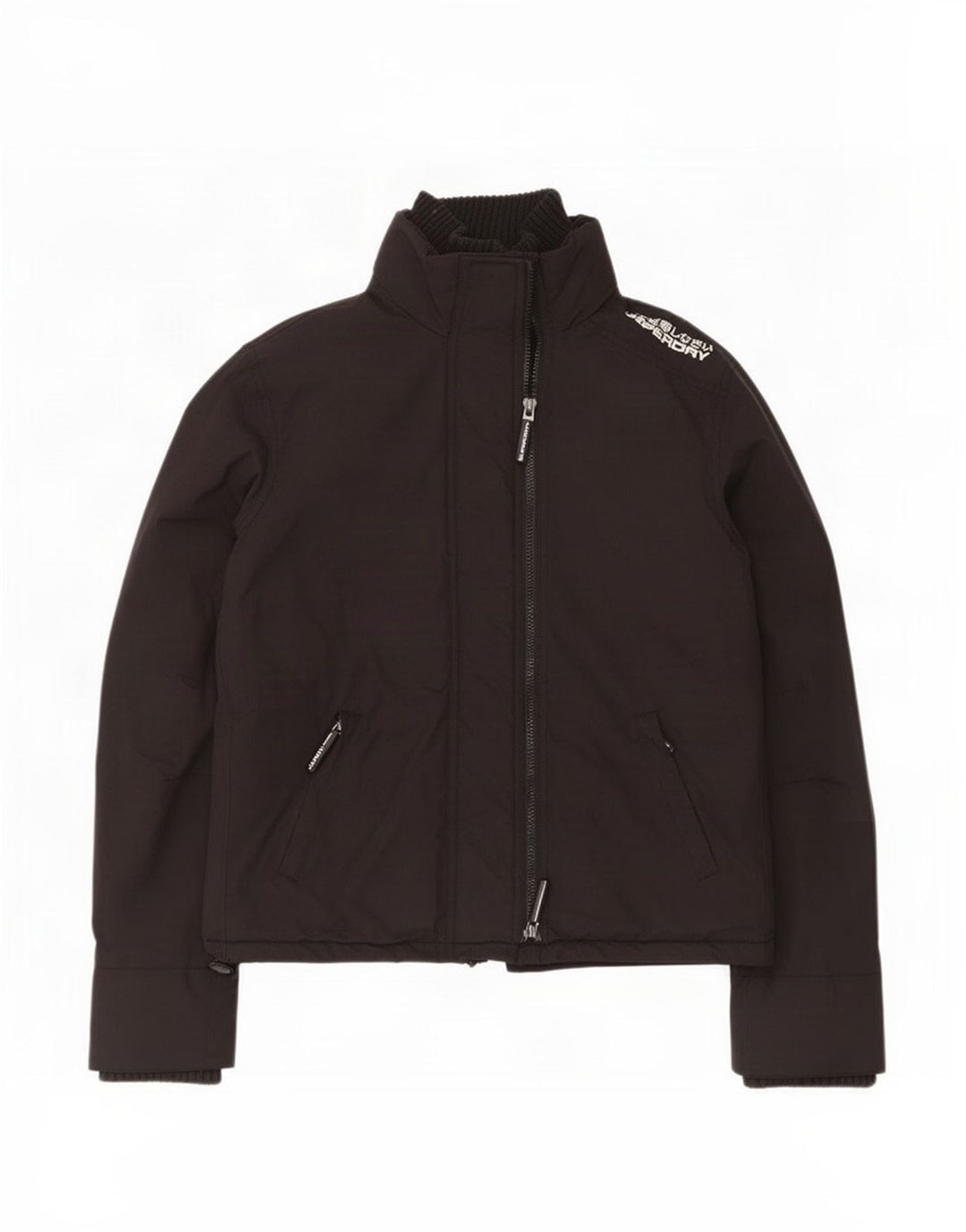 Женская дождевик Superdry UK 18 XL, черный нейлон